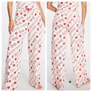 Barbie X Hello Kitty Womens Viscose Pull‎ On Pajama Lounge Pants Size 12P